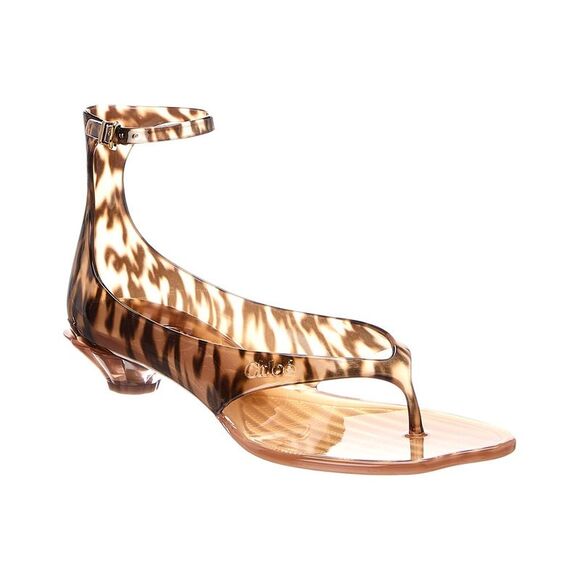 Chloé Shoes - Chloé Jelly Tpu Ankle Strap Sandal, Brown